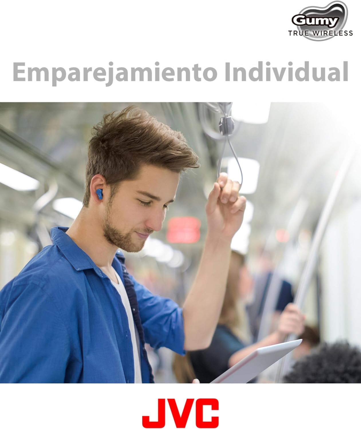JVC Auriculares Inalámbricos Bluetooth Deportivos | Control Táctil | 3 Modos de Sonido | 24h de Batería | Bluetooth 5.3 | Almohadillas 4 Tallas XL a S | Resistente a Salpicaduras | Negro – HA-Z77T 4