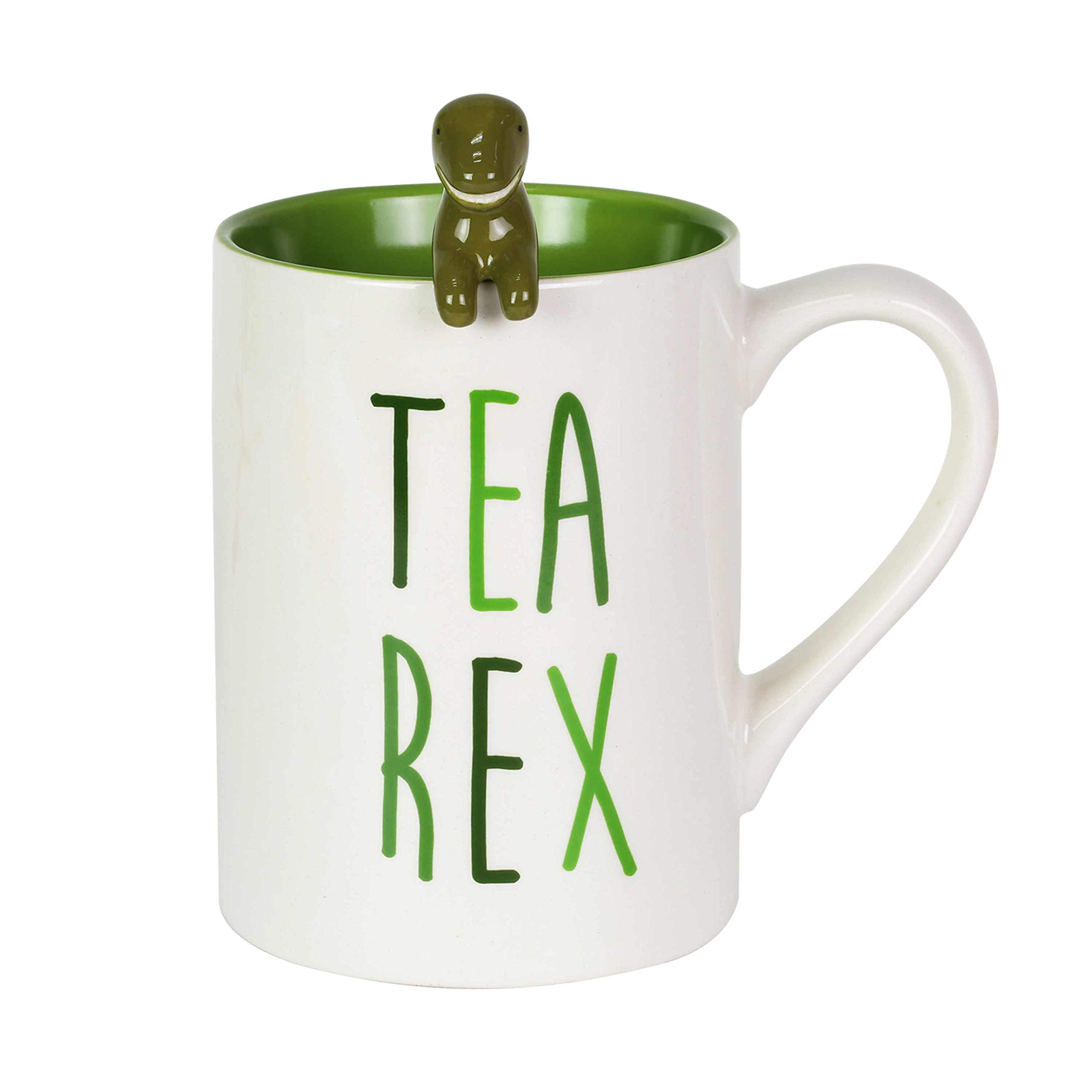 Our Name Is Mud Tea Rex Mug With Spoon Set, 16 oz