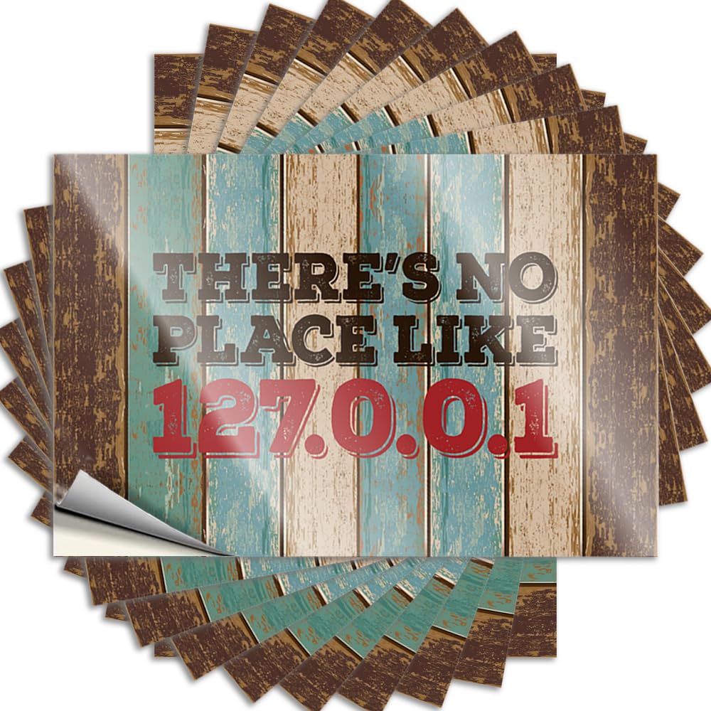 Gifts Cover Decals | There’s No Place Like 127.0.0.1 Spicy for Bike Decor(12X18CM)