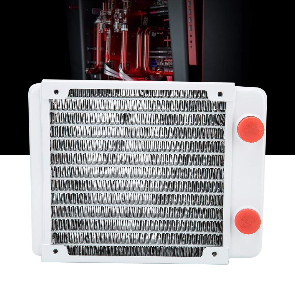 Radiatore di Raffreddamento Ad Acqua con Dissipatore di Calore in Rame Bianco per CPU e PC con Design a 12 Migliore Dissipazione del Calore
