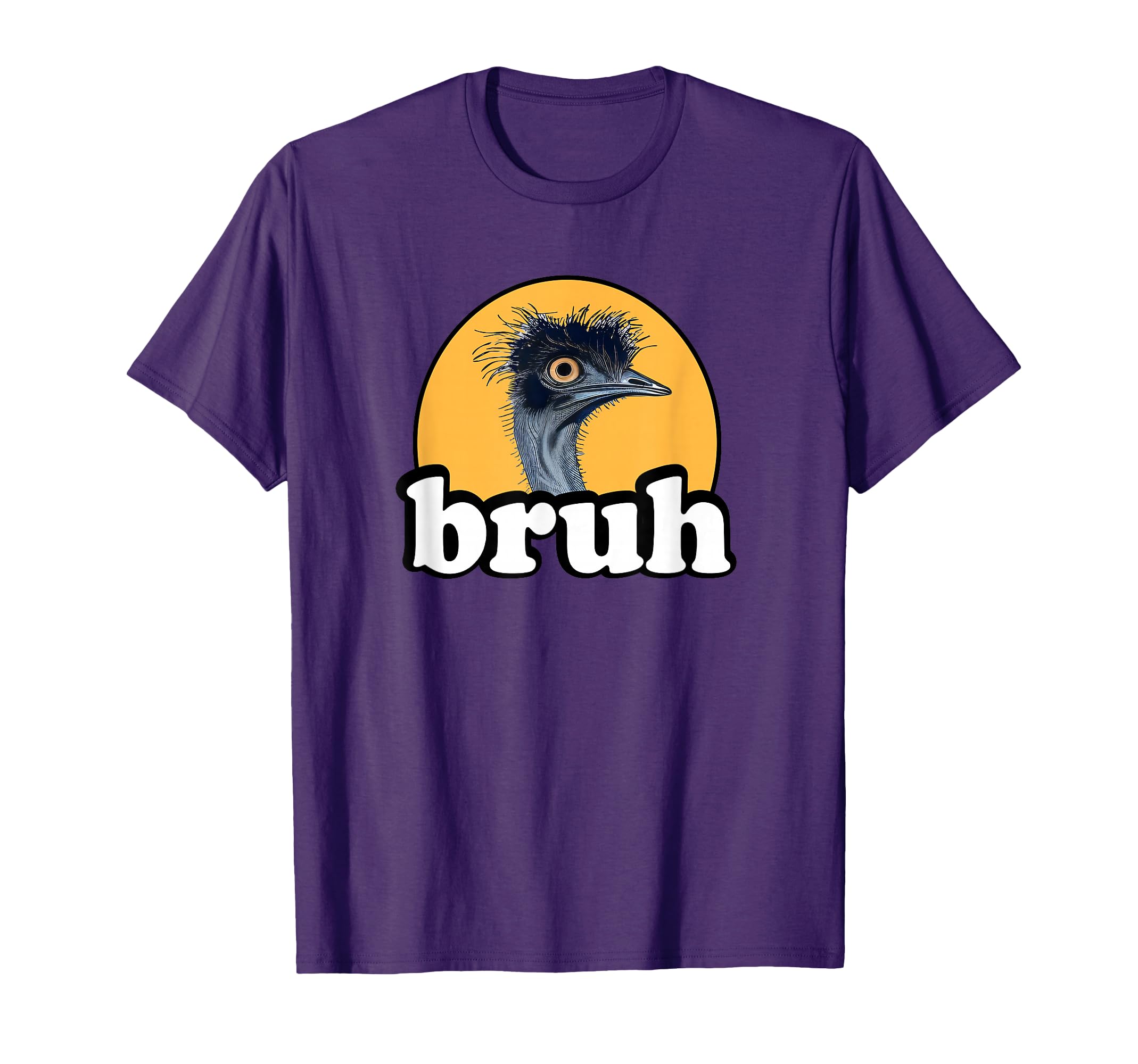 Zookeeper Funny Bro Bruh Kids Flightless Bird Emu Lover T-Shirt