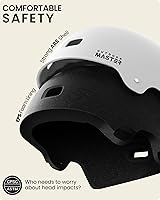 Vista 2 de OutdoorMaster - Casco de patineta y ciclismo, dos forros extraíbles, ventilación, para varios deportes, scooter, patinaje en línea, patinaje