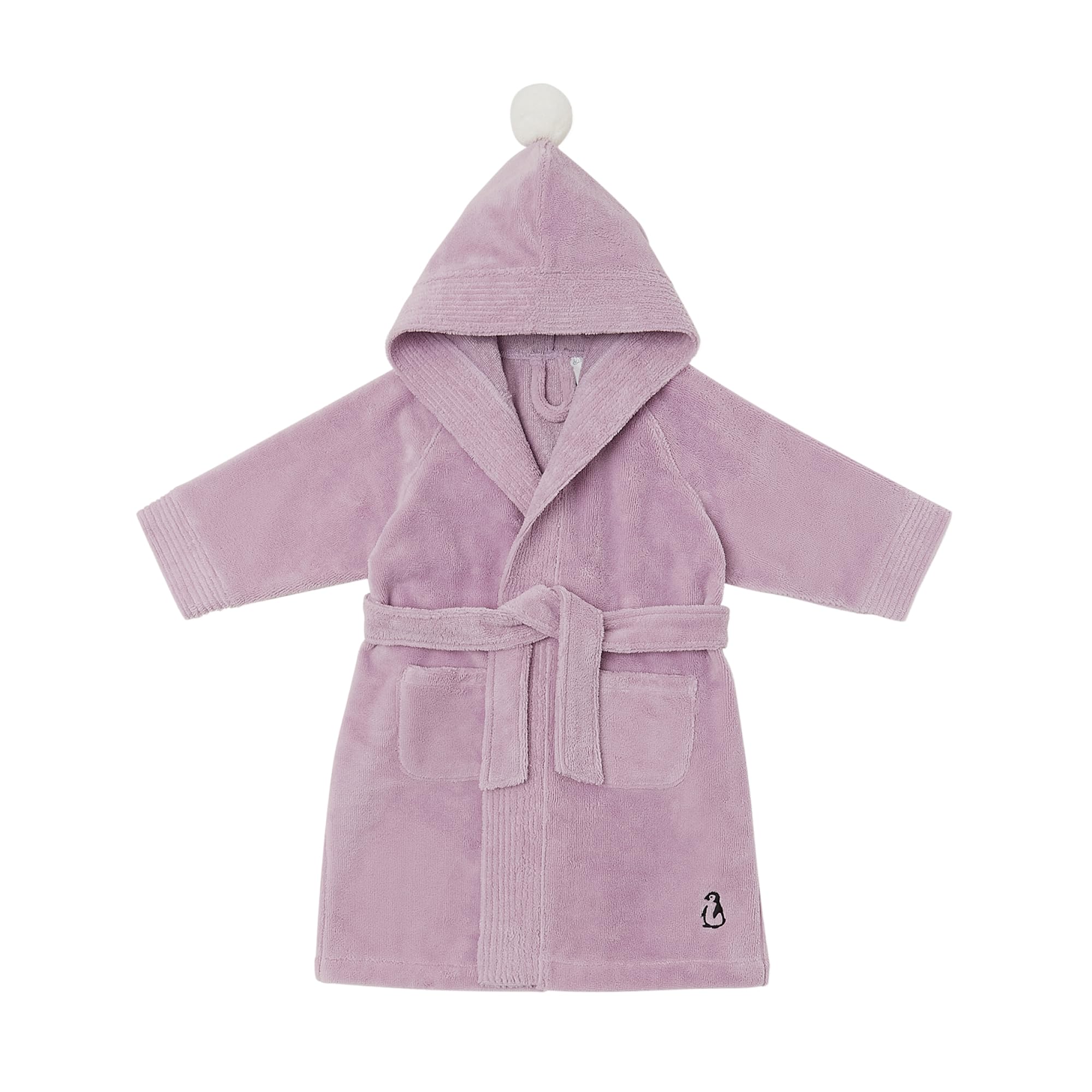 Konny Kids Bathrobes, Hooded Towel, Oeko-TEX Certified Bathrobes, Ultra Soft, Quick-Dry Washcloth for 3-5Y Baby Boys & Girls(Free size, Lavender)