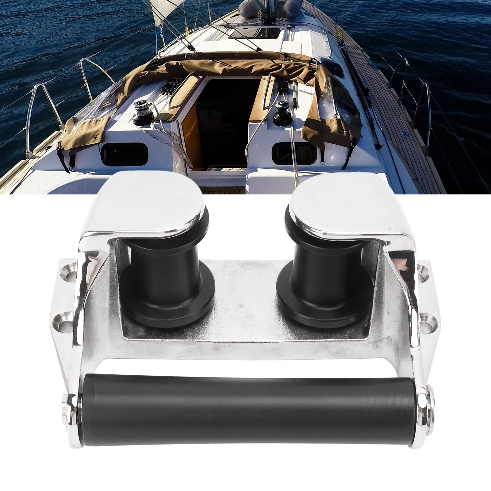 Yctze Accessori per Cunei per Passacavi per Barche in Acciaio Inossidabile 316 per Uso Marino Rullo per Passacavi per Barche, Rullo per, per, per Cunei Passacavo per, Bitta per Bitte Marine