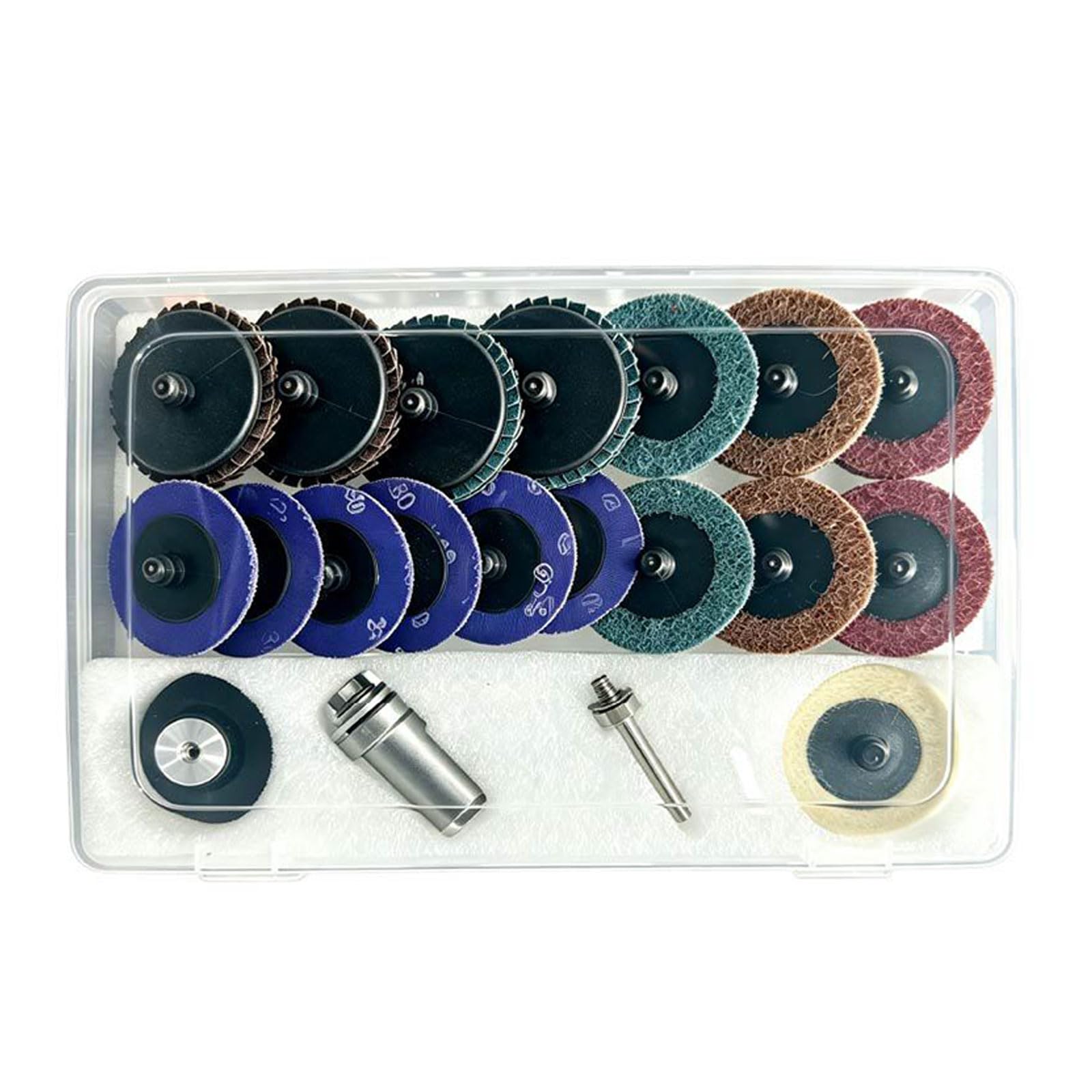 Hredwep 20Pcs Sanding Disc Set Metal Grinding Wheel For Sanding Polishing And Rusts Removal With Storage Case Professional Grinding Discs