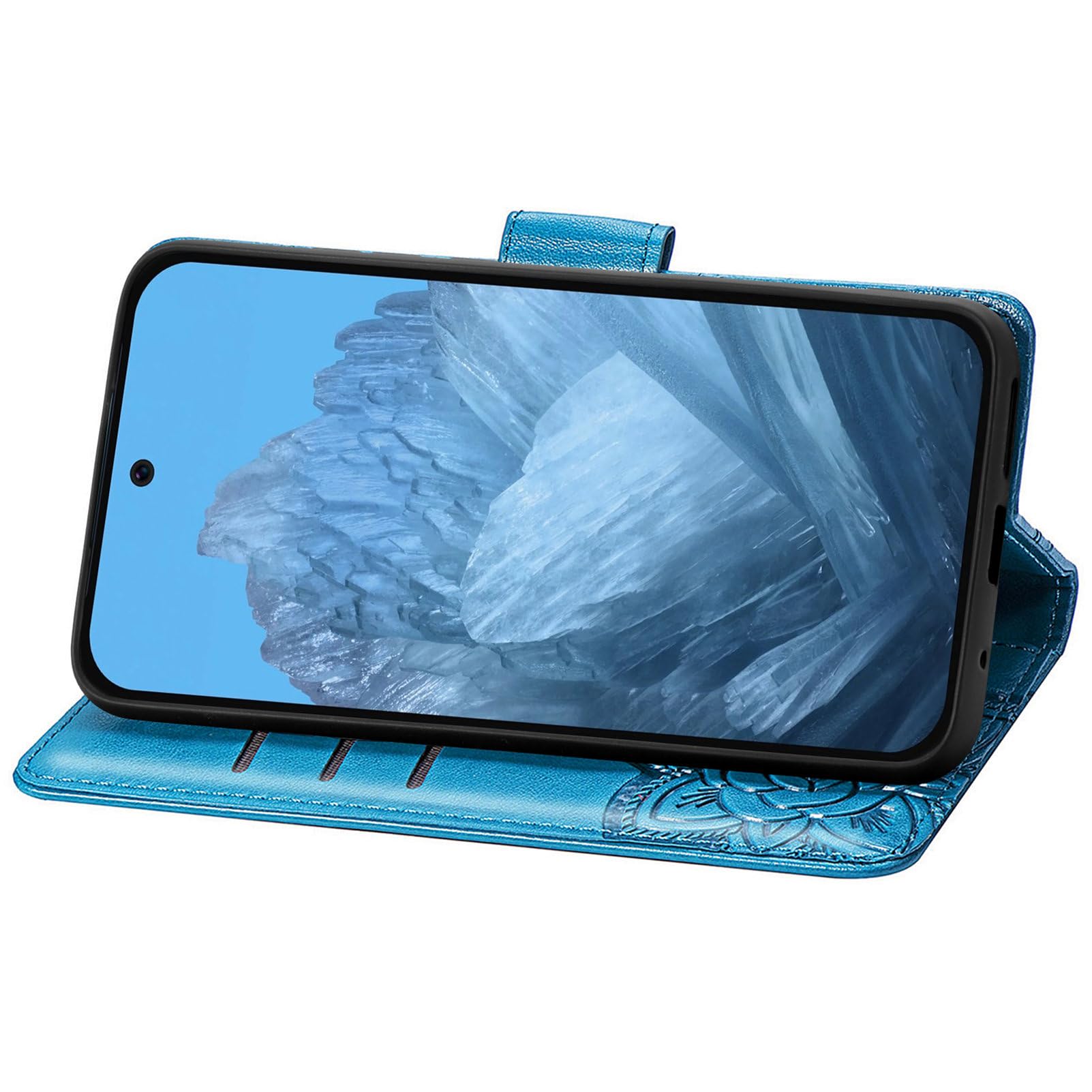 UCOLOR Klapphülle Für Google Pixel 9 Pro XL - Brieftaschenhülle Mit RFID-Schutz & Standfunktion, Marineblau