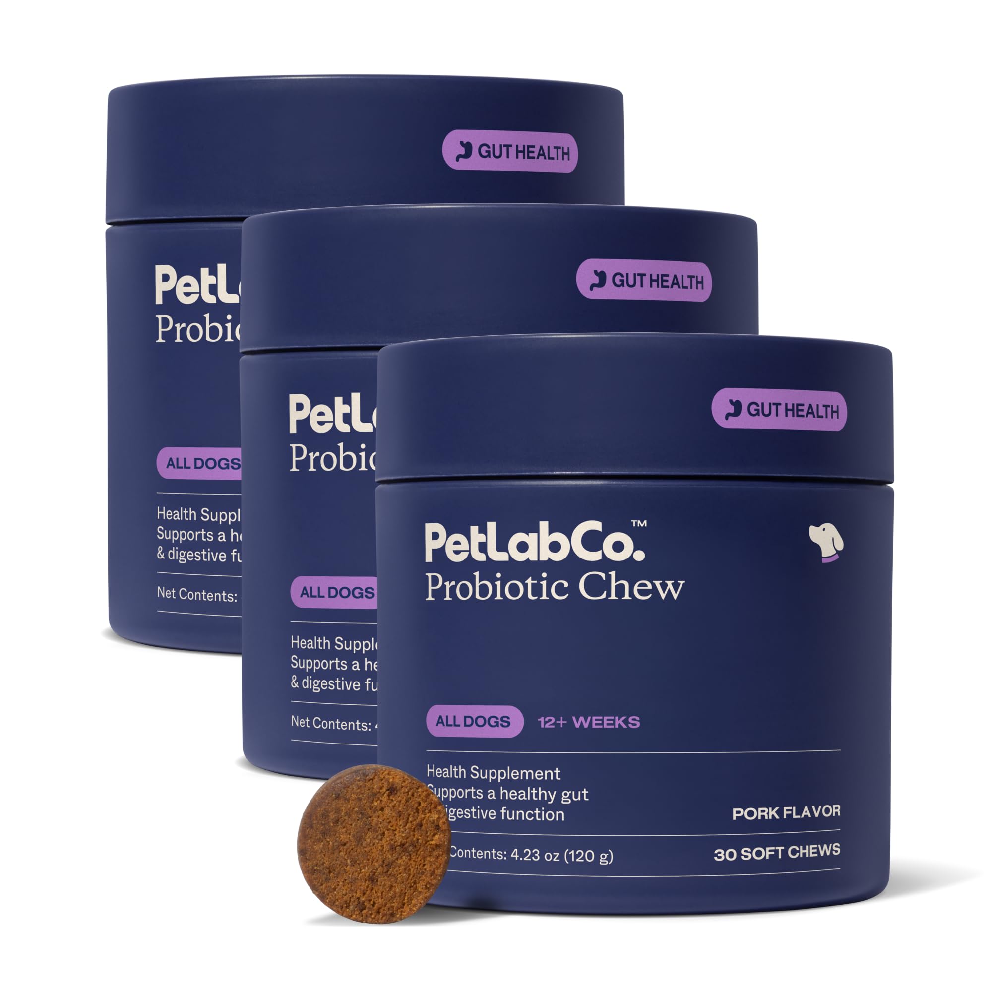 PetLab Co. Probiotic Chews for Dogs 3 Pack
