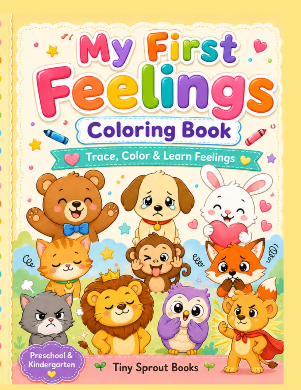 My First Feelings: Coloring Book: Trace, Color & Learn Feelings