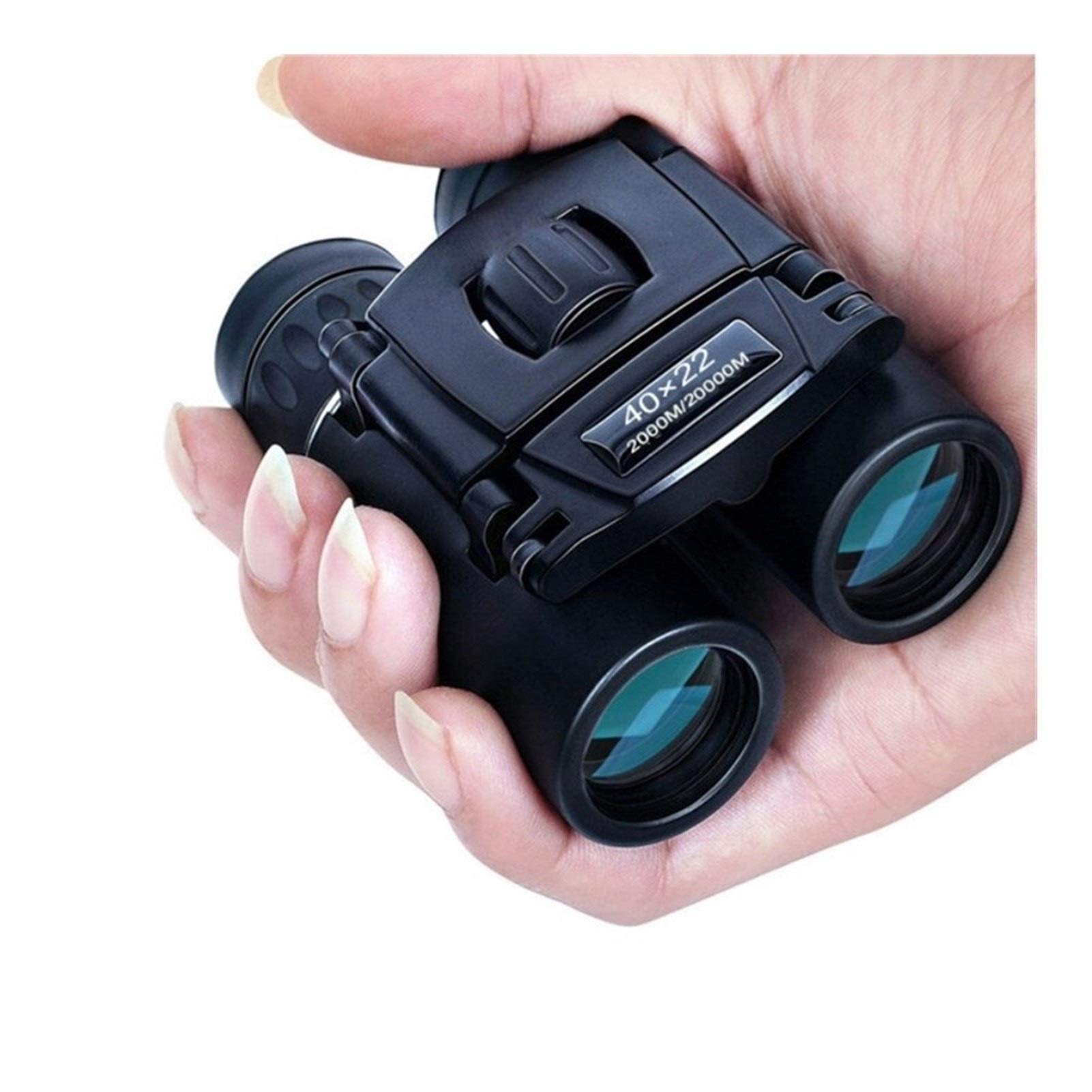 SLSFJLKJ 40x22 Compact Zoom Binoculars Long Range 2000m Folding HD Mini Telescope BAK4 Optics Hunting Sports Camping Trave Clear Monocular Telescope