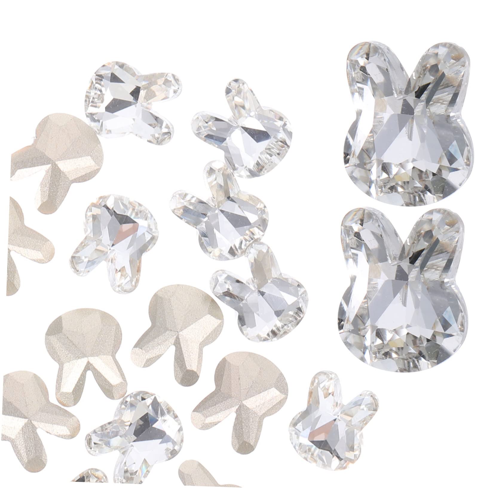 80pezzi Per Unghie Decorazioni Manicure Adorabili Per Nail Art Accessori Per Unghie Argentate