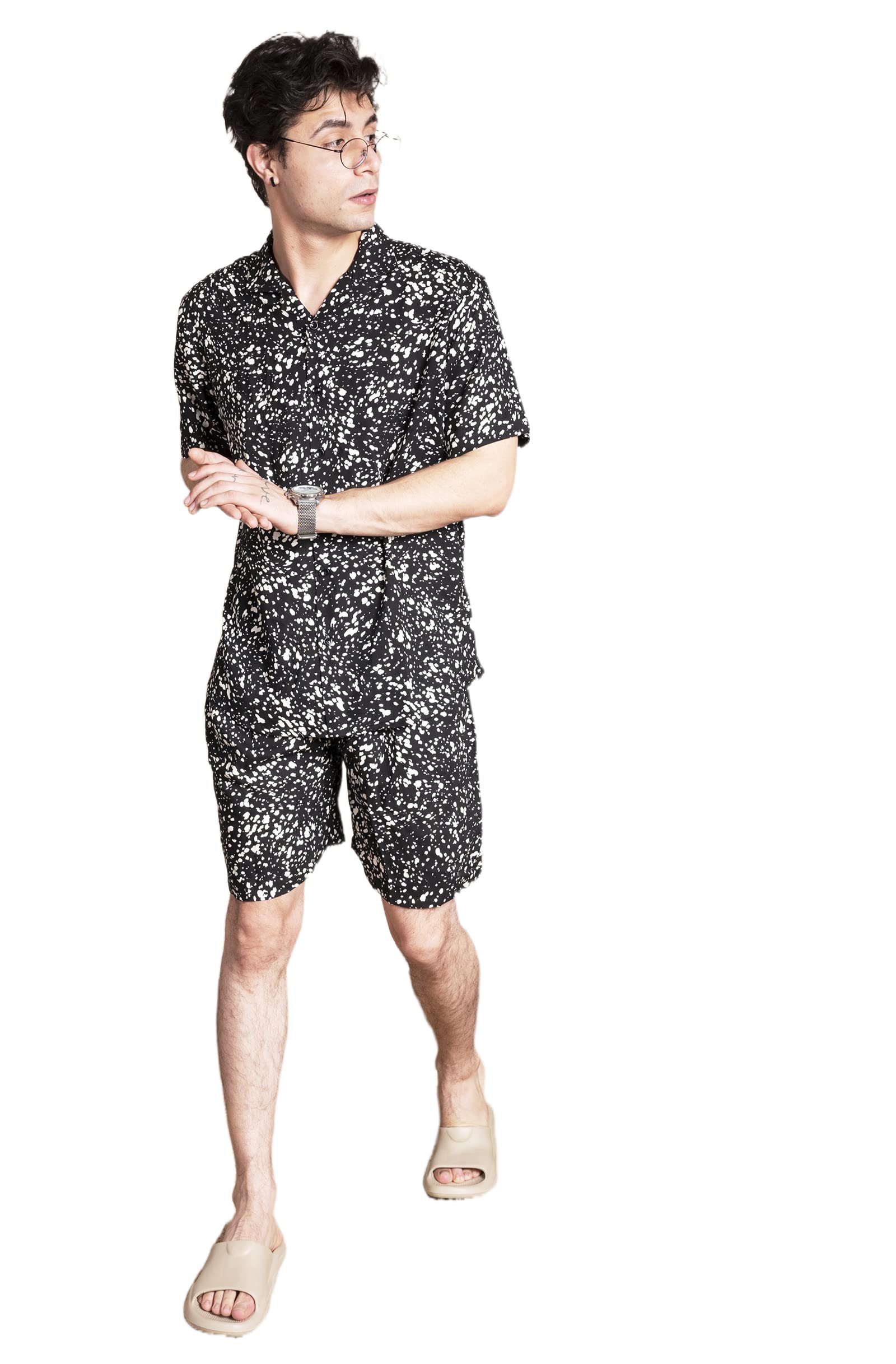 Casual Outdoor Coord Sets for Men Night Dress for Boys | Men's Pajama Shorts Set | Beach |Summer | Picnic Wear for BoysMen's Night Dress.-image-45