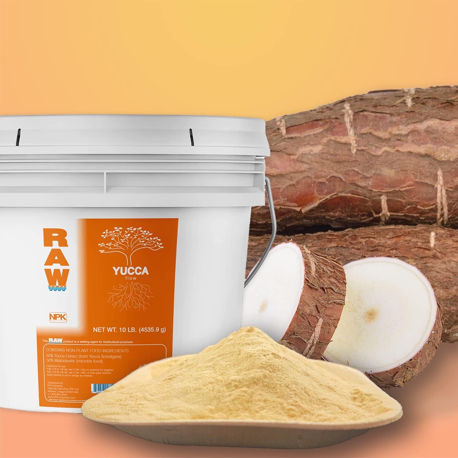 RAW Yucca Extract 10lb | Natural Wetting Agent for Plants & Soil Plant Surfactant for Hydroponic Nutrients Indoor Plants, Garden & Soil Conditioner