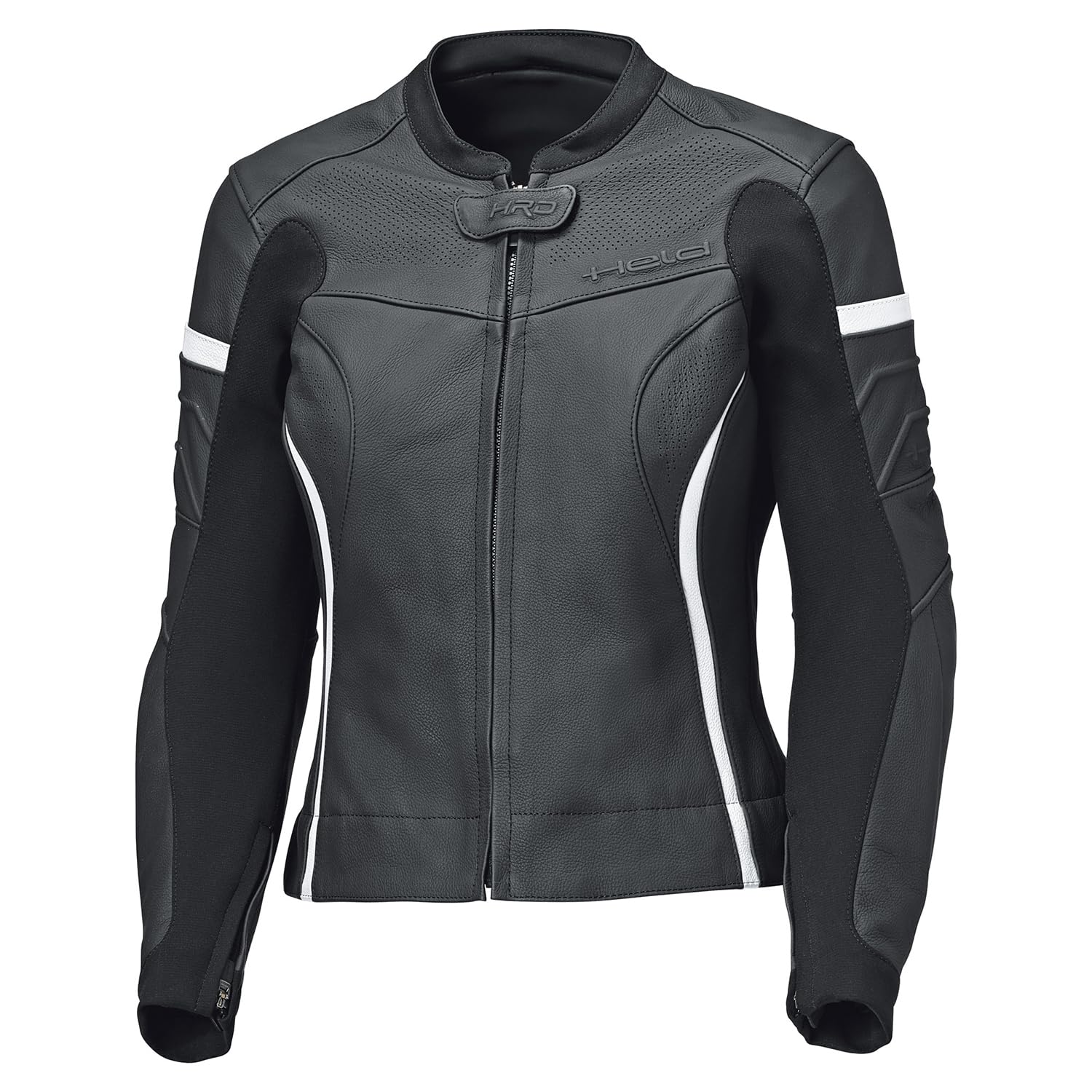 Held Spire 2 - Lederkombi 2 teiler Damen - Soft-Rindsleder - Schutzkleidung AAA - CE zertifiziert EN 17092:2020 - Motorrad Schutzkleidung mit Level 2 - D3O Protektoren - Schwarz-Weiß - Größe 36 | Leder