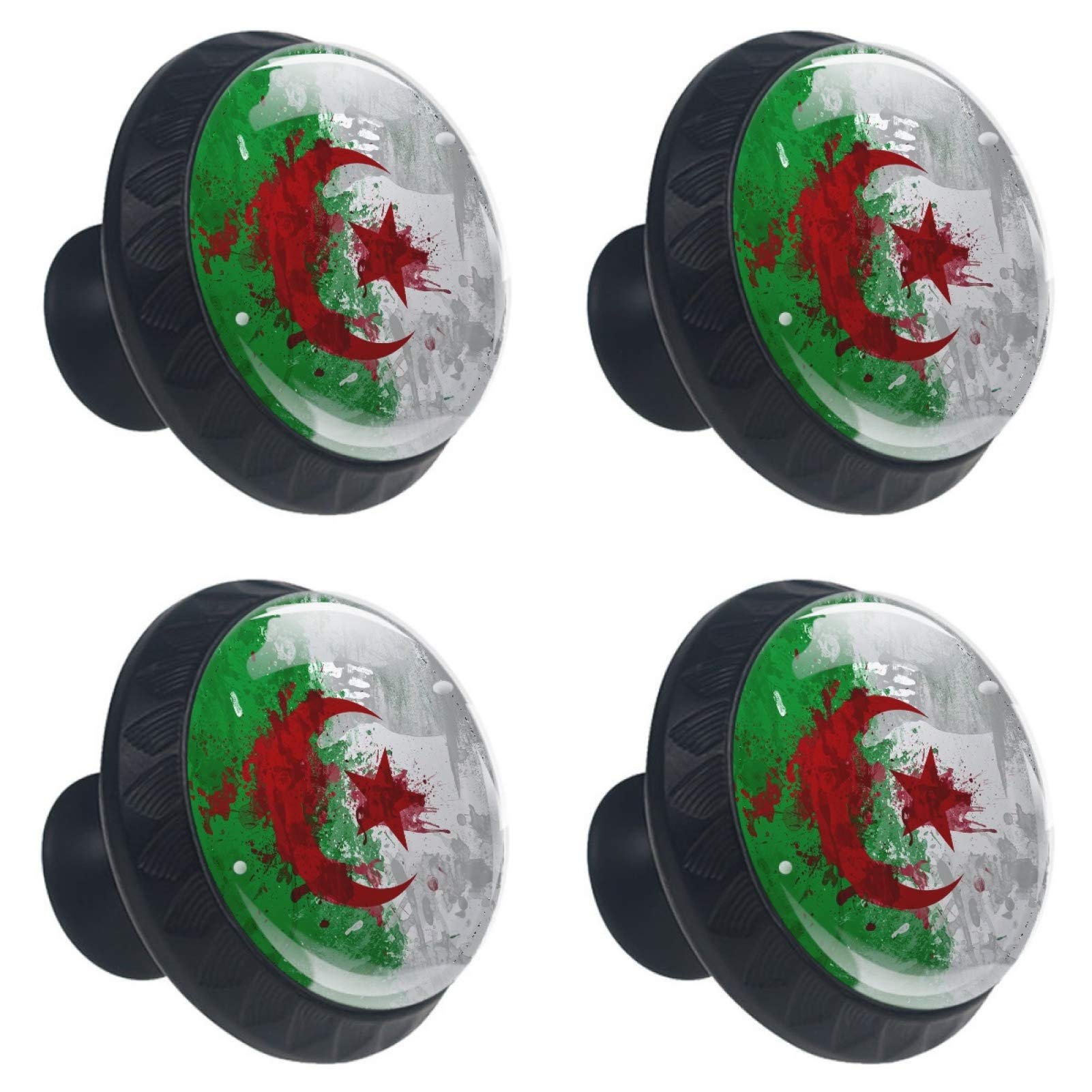 Boutons de meuble ronds en verre Algérie 30 mm pour remplacer une poignée usée
