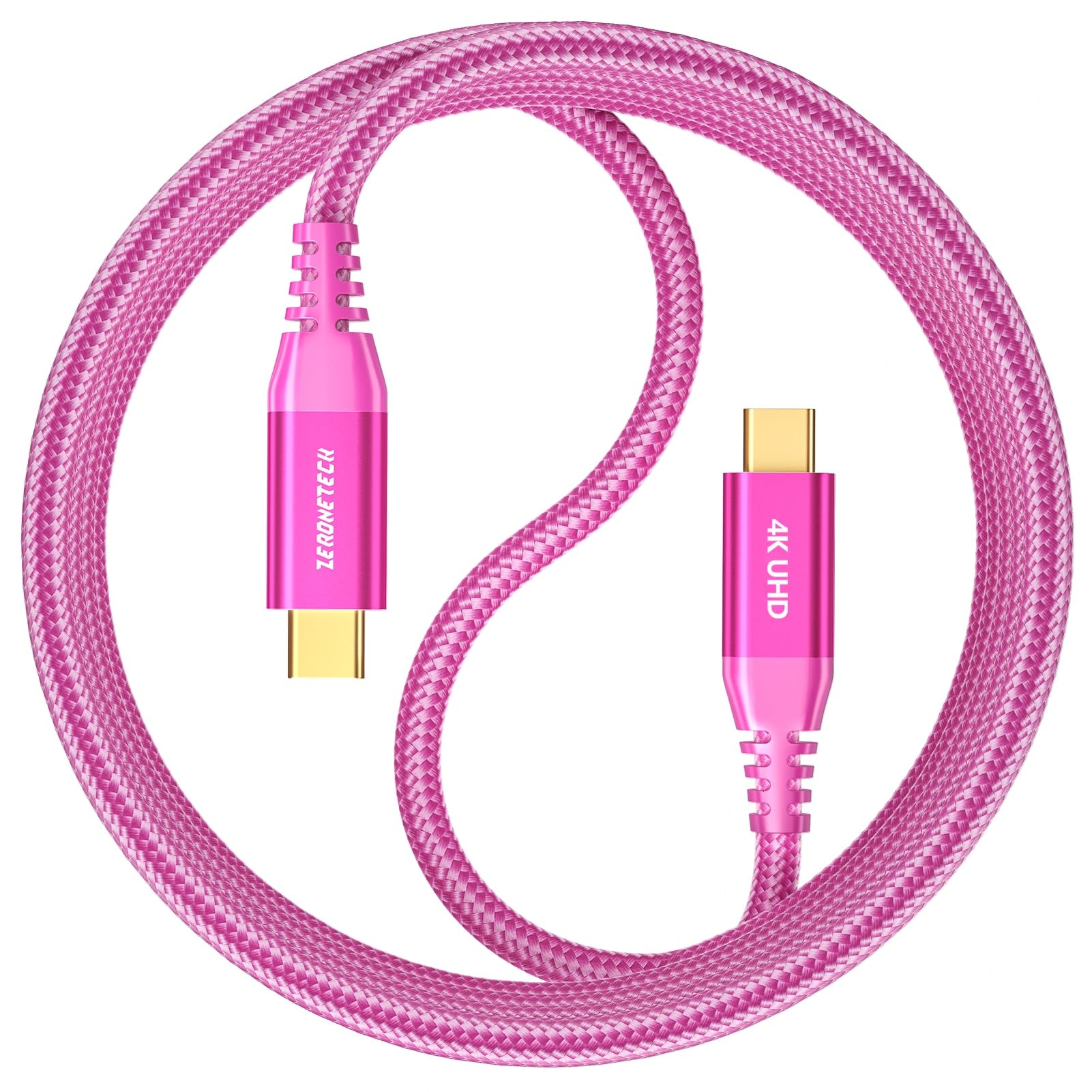 Amazon.co.jp: USB3.2 Gen2x2 Type-C ケーブル ピンク【20Gbps データ
