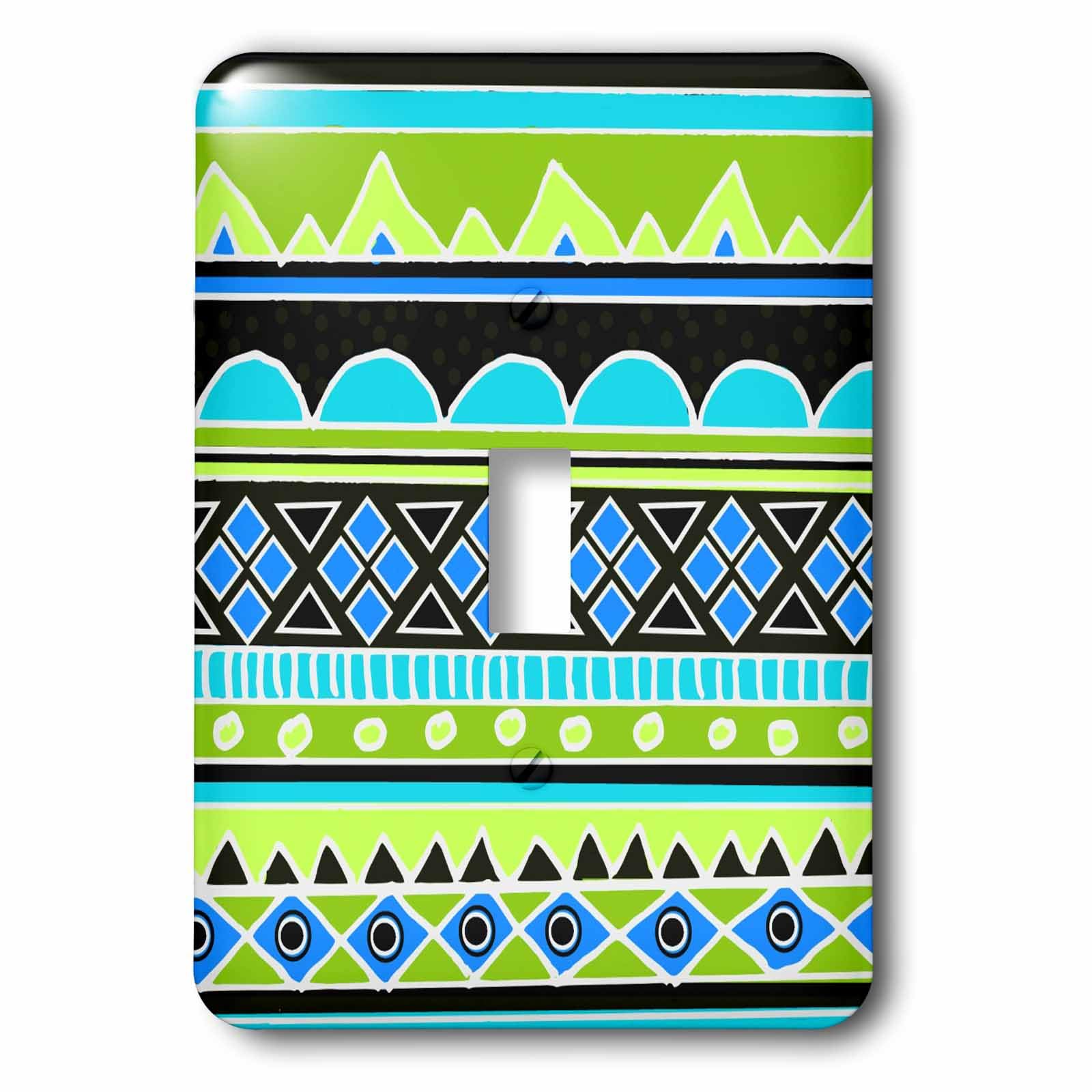 Art simple interrupteur à bascule néon motif tribal pour illuminer votre salon moderne