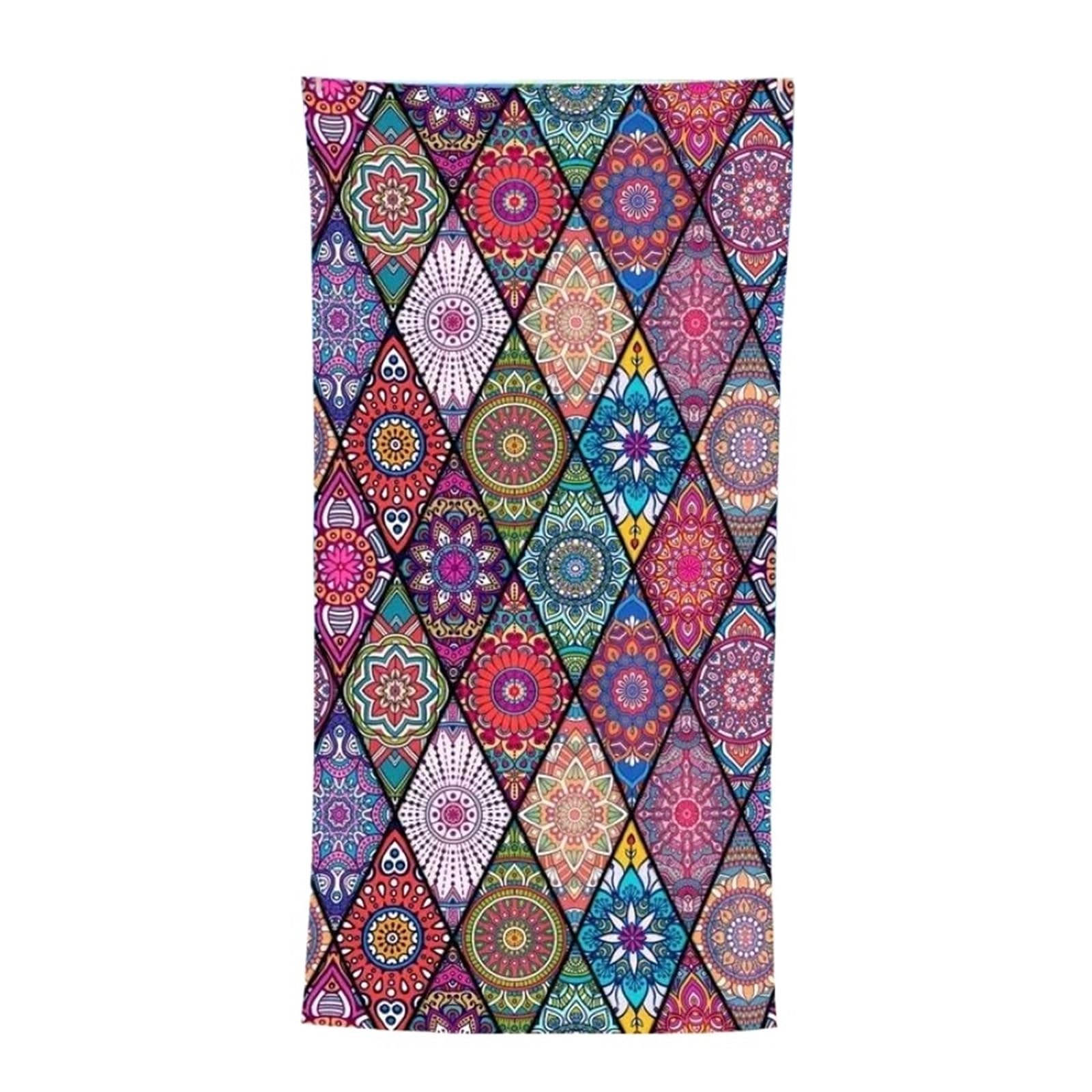 NIRNHYRUR Beach Towel 1pc Sandproof Absorbent Lightweight Quick Drying for Swimming Camping Yoga Outdoor