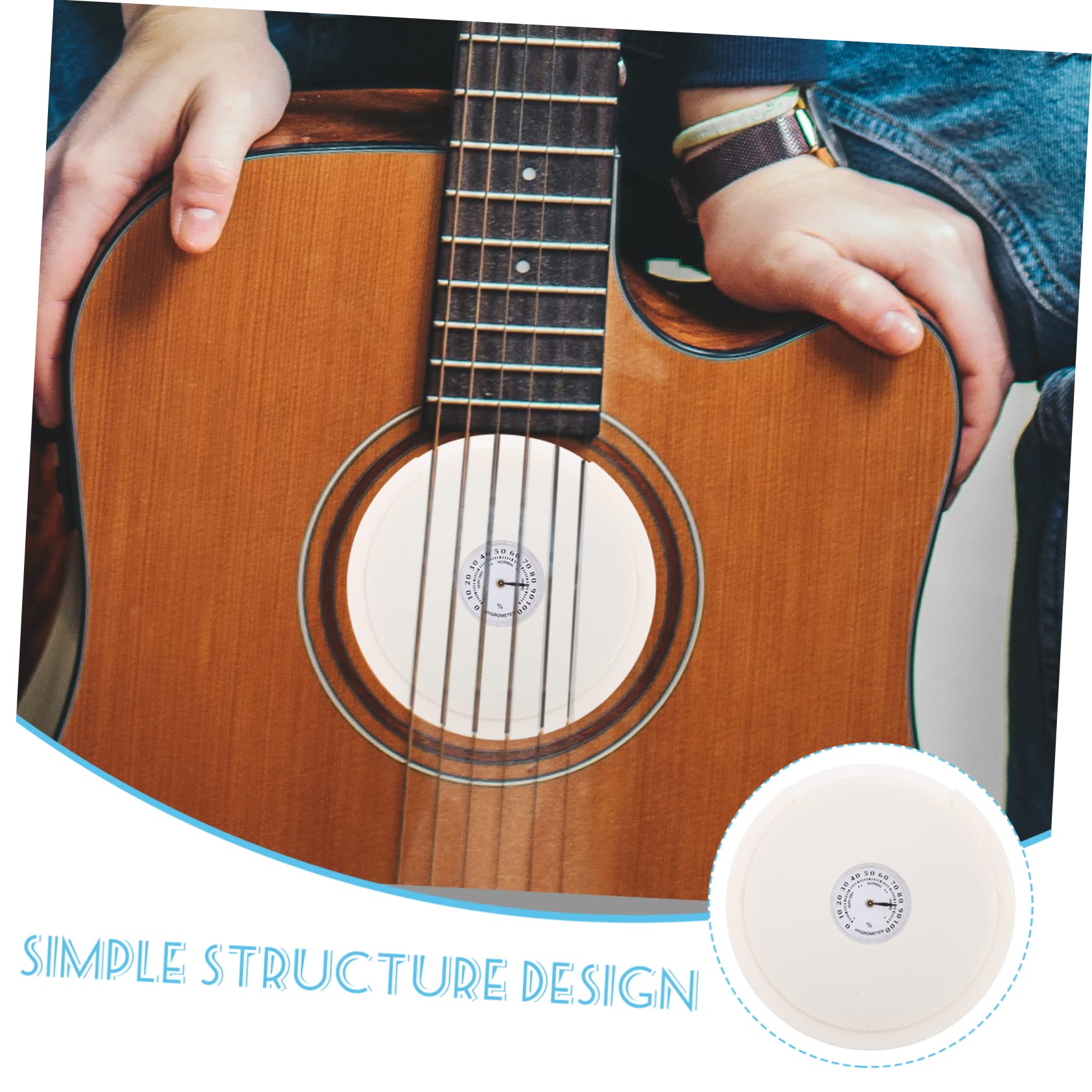 ibasenice 4pièces Guitar Humidifier Avec Hygromètre Kit Entretien Pour Guitares Acoustiques Humidité Maintien Qualité Sonore Accessoires Pour Guitare Folk Et Acoustique