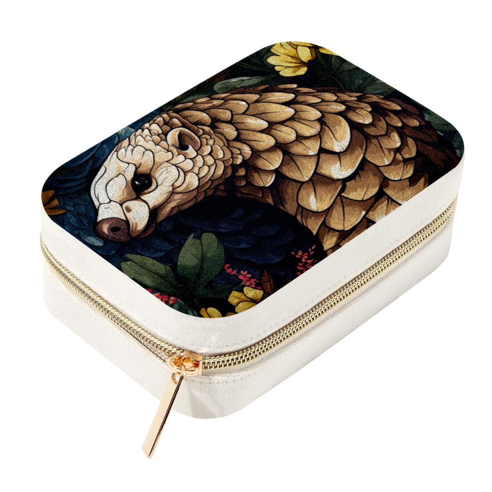 Boîte à bijoux Pangolin en velours, le cadeau idéal pour femme