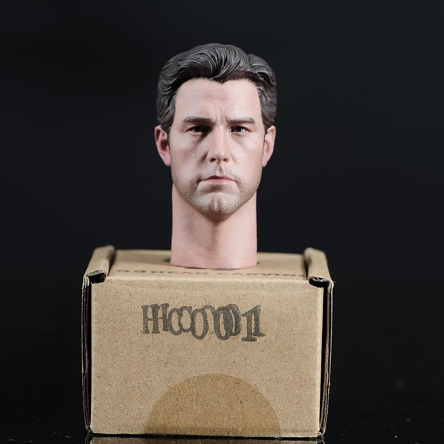 Tête 1/6 homme action figure sculpté pour custom de corps soldat mâle européen