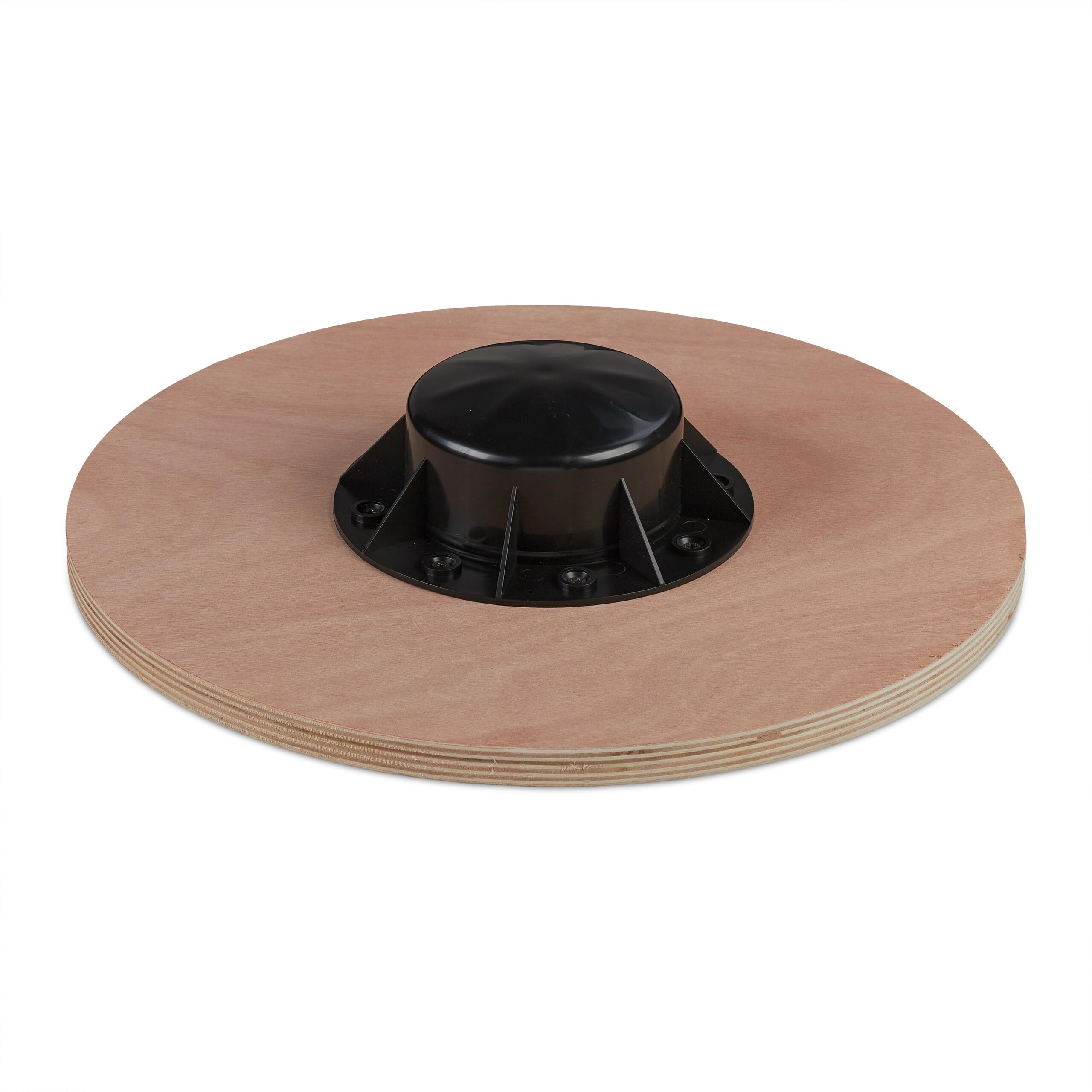 Relaxdays Balance Board, Tavoletta Propriocettiva, Allenamento Total Body, Pedana Fitness in Legno 8x40 cm, Marrone Nero