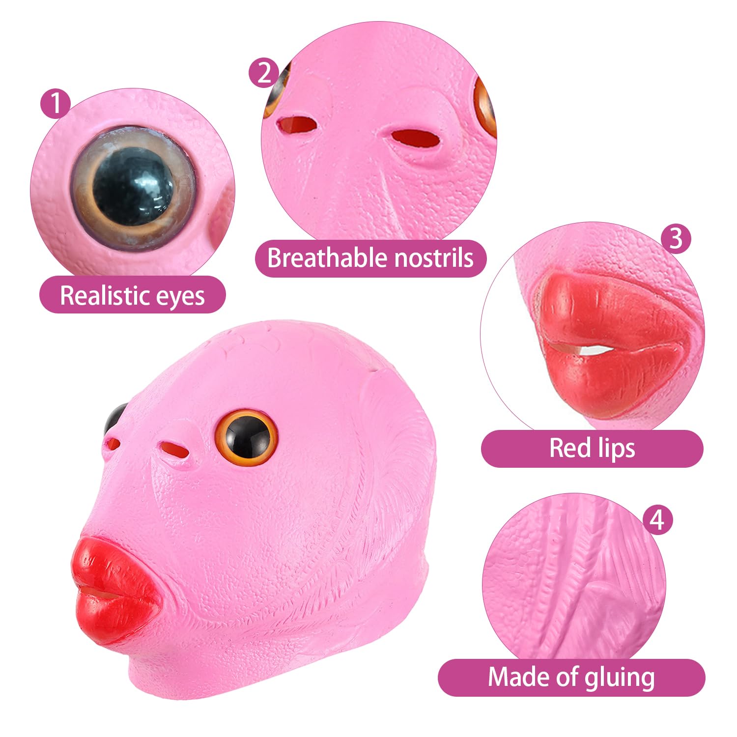 1 Piece Of Fun Fish Headgear, Funny Headgear, Party Headgear, Prank Headgear, Monster-Shaped Headgear, Role-Playing Props - Image 3