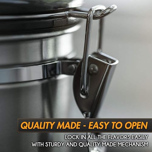 Miniatura 5 de Recipiente hermético prémium con sistema de bóveda para café molido y frijoles tostados Conserva la frescura Zurich Recipiente para café grande con