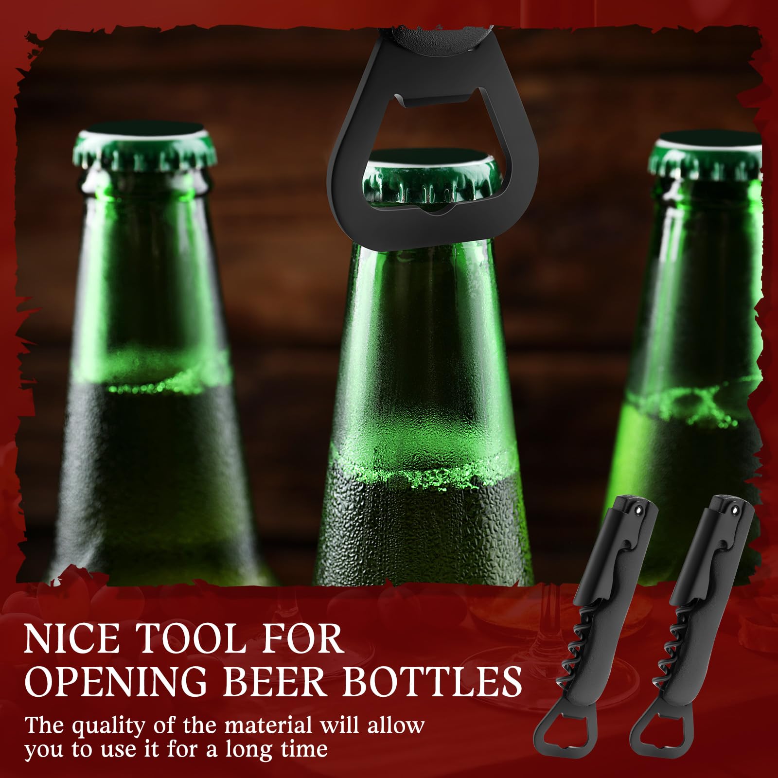 Hushee 24 Stück Weinöffner Bulk mit Folienschneider Wein Korkenzieher Multifunktionaler Weinschlüssel 3 in 1 Rotweinflaschenöffner Professioneller Edelstahl Bierkorkenzieher für Getränke Barkeeper