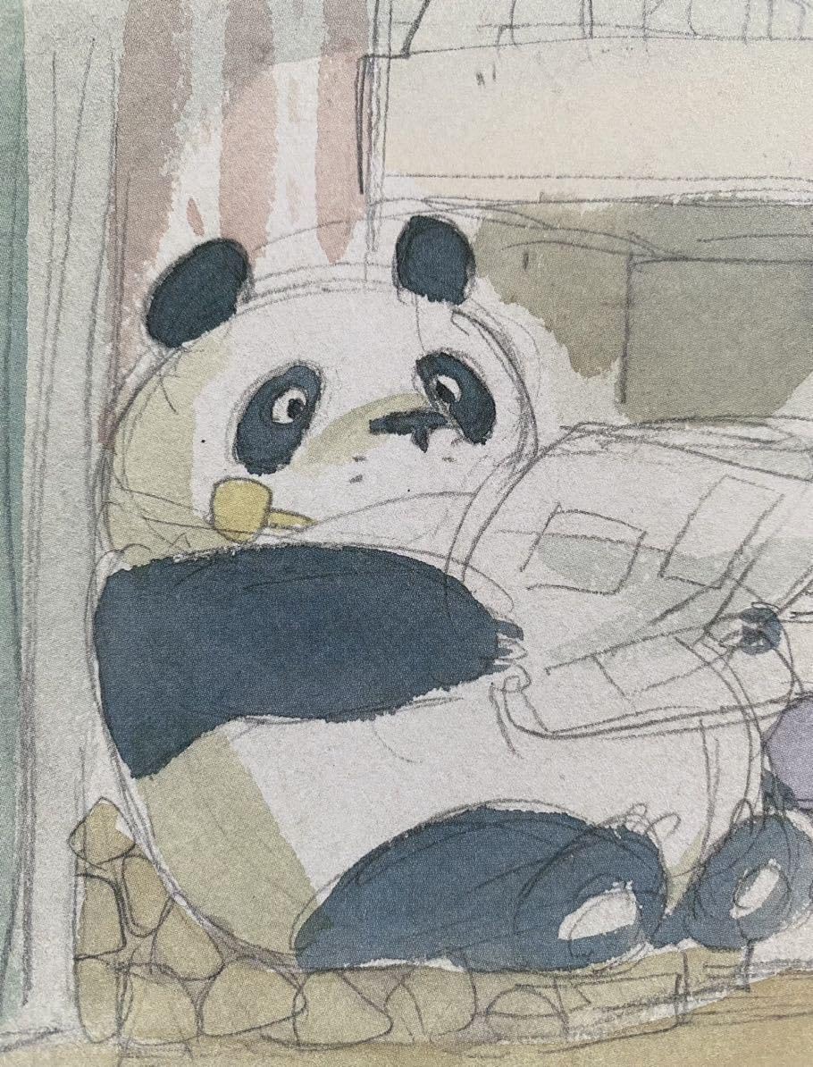 Amazon.co.jp: パンダコパンダ 2枚セットA 宮崎駿 スケッチ 切抜き