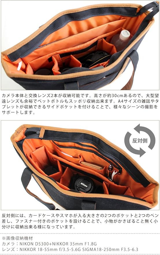 Amazon Parcferme パルクフェルメ 8号帆布の一眼用カメラトートバッグ サンドカーキ カメラバック ケース 通販