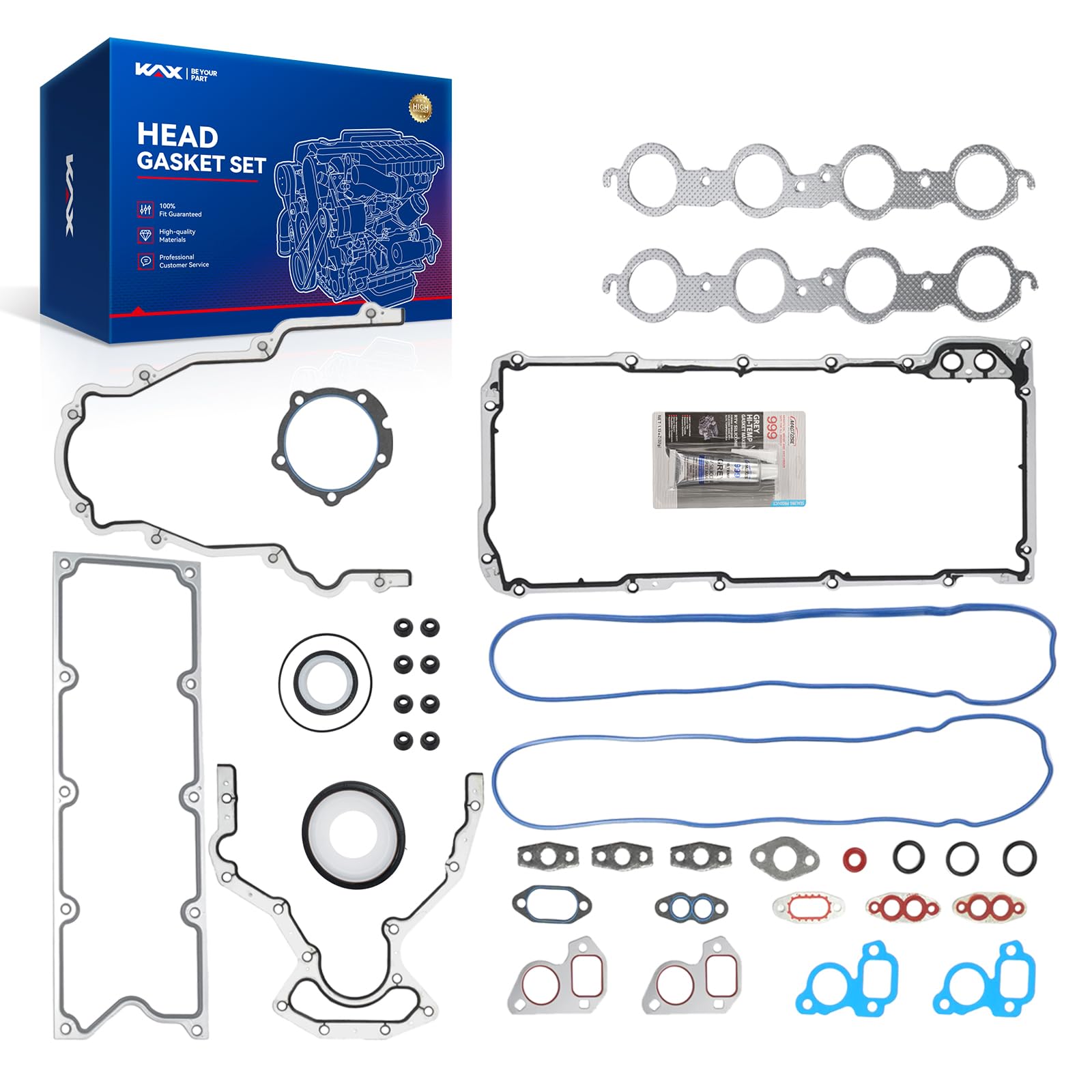 KAX GEN III LS Gasket Kit Set for Silverado 1500 1999-2000, 2002-2006, 2008
