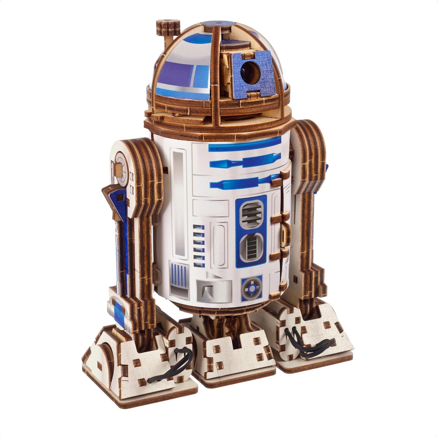 UGEARS Star Wars™ R2-D2™ 3D Wooden Puzzles for Adults - Wooden Model Kits for Adults, 3D Building Puzzle Set Adult Hobby Model Galaxy Puzzle Display Brain Puzzle Craft Kit Hobby Gift for Men and Women
