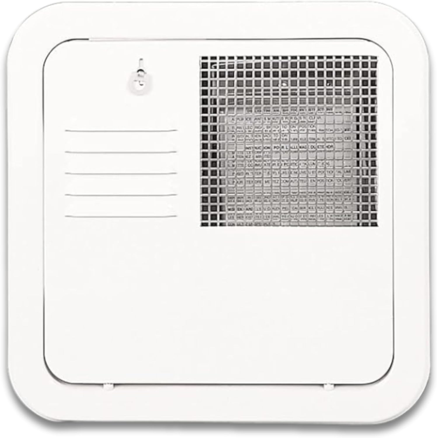 Suburban Direct Fit Flush Mount Water Heater Replacement Access Door, Polar White Exterior Access Door, Use with Suburban 4 and 6 Gallon Tank Water Heaters (6255APW)