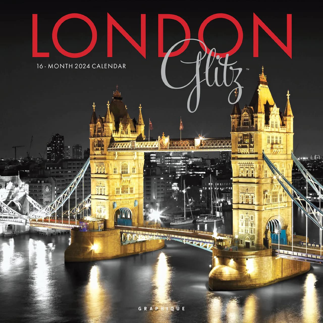 London Glitz, 12” x 12”