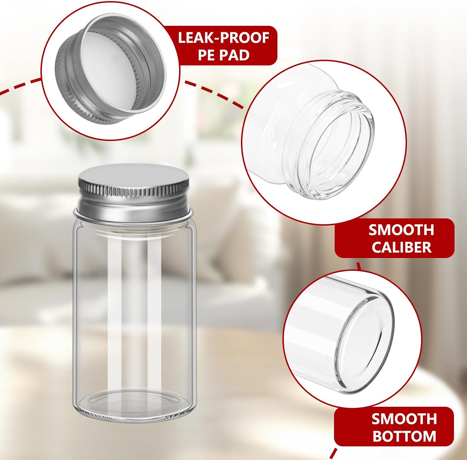 12 Pack Glass Bottle 15 ml Mini Bottles 1/2 OZ Mini Glass Bottles Small Glass Jars with Lids for Traveling to Dispense Perfumes and Essential Oils