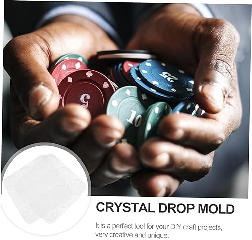 Miniatura 7 de VILLCASE El póquer del molde salta fuerza cristalina del rasgón del silicón de las piezas del epoxi 2 de las piezas para