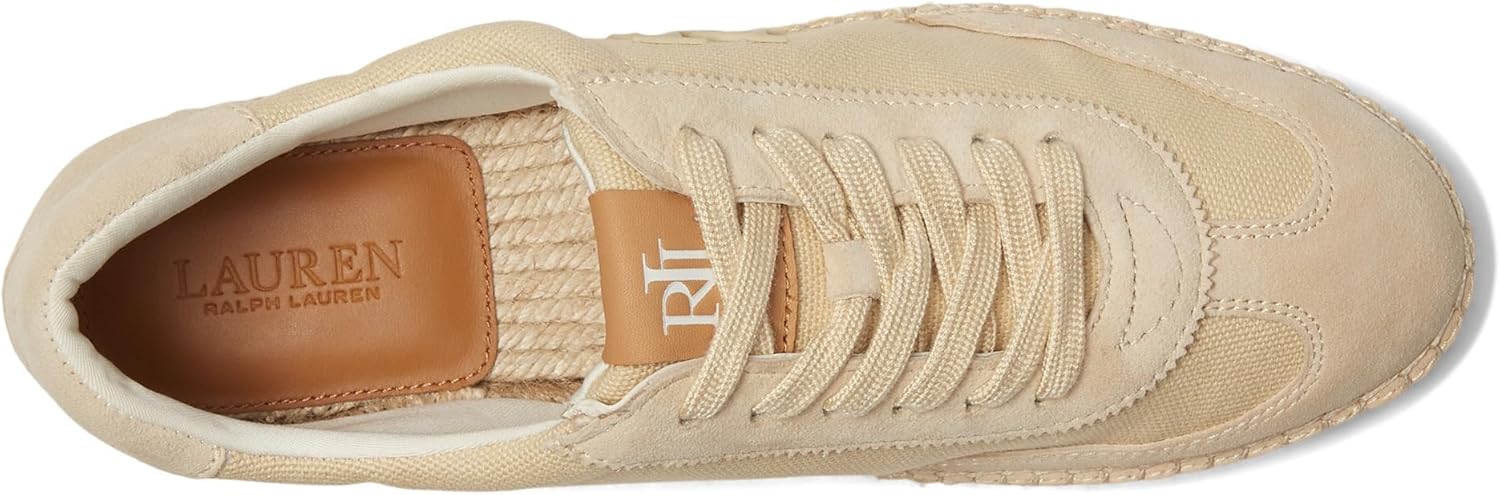 Lauren Ralph Lauren Women's Luize Canvas and Suede Espadrille Sneakers