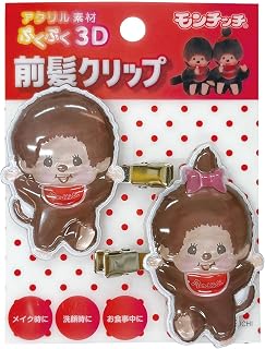 アイプランニング 蒙奇奇 立体亚克力刘海夹 2人 2P K7460C