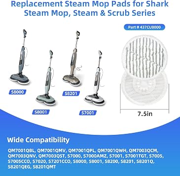 VIEWALL Replacement Steam Mop Pads for Shark S8201 S8000 S8001 S8200 S820