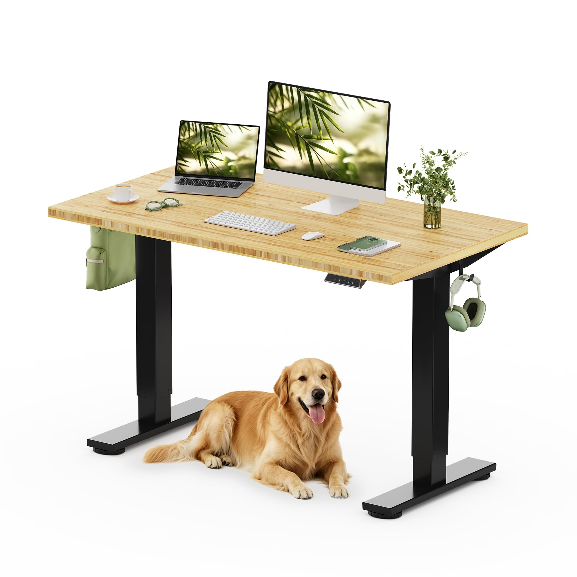 Amazon.com: FLEXISPOT Solid Wood Standing Desk, One-Piece Real