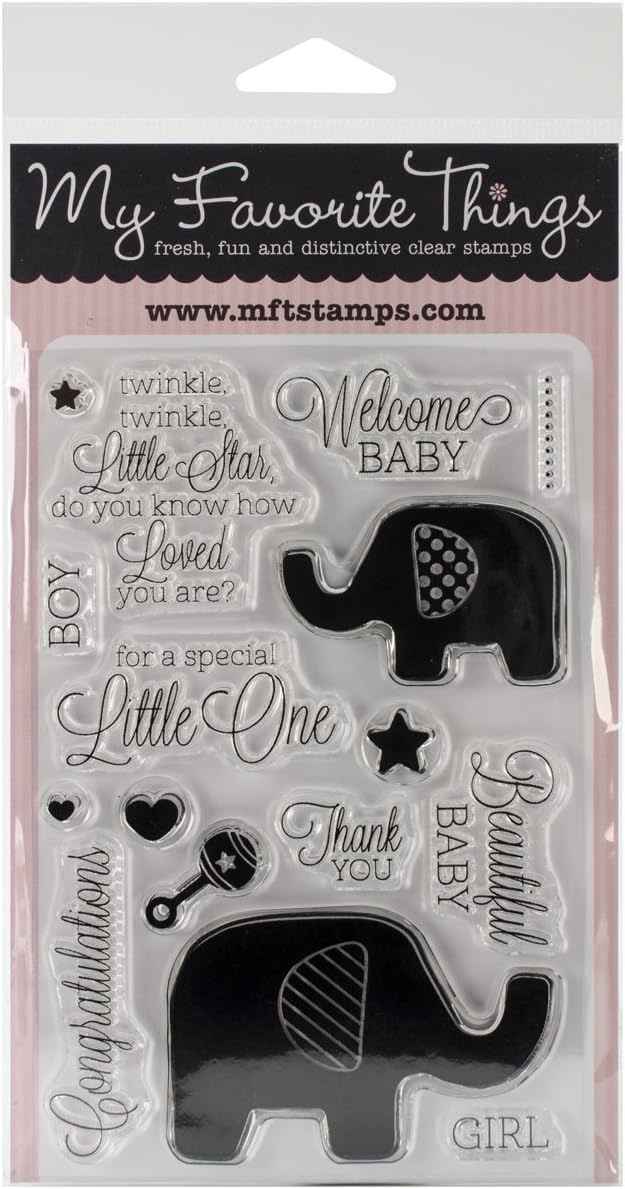 My Favorite Things Lisa Johnson Designs Stamps Sheet, 4 by 6-Inch, Beautiful Baby