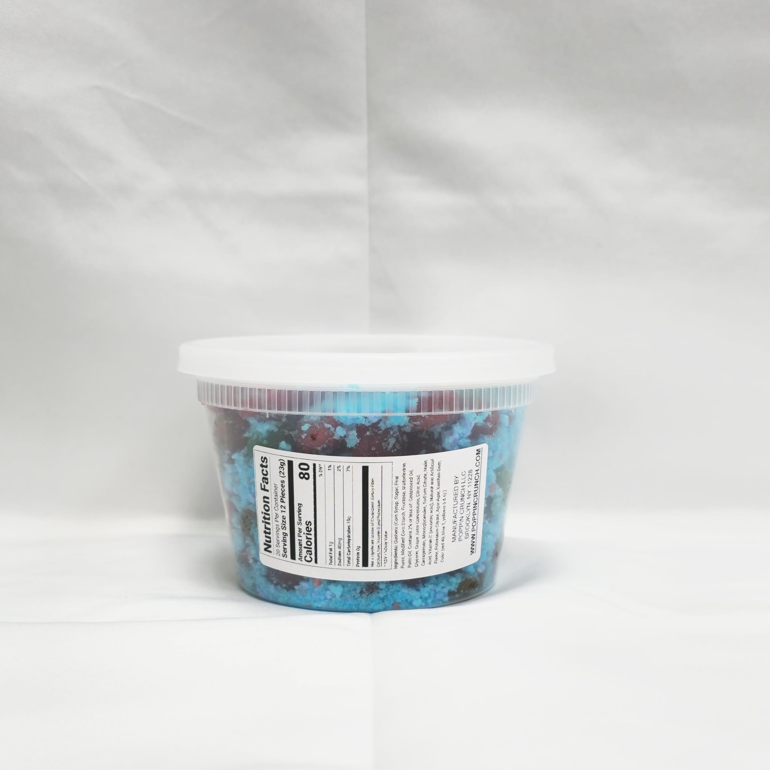 Poppin Crunch Cotton Candy Gushers Candy Snacks 1-2 LBS - Choice of Sweet or Sour Bonbon Candies Corn Sugar