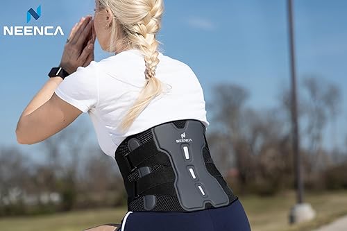 Miniatura 7 de NEENCA Soporte lumbar para aliviar el dolor de espalda baja, cinturón de apoyo lumbar de grado médico para mujeres y hombres, hernia de disco,