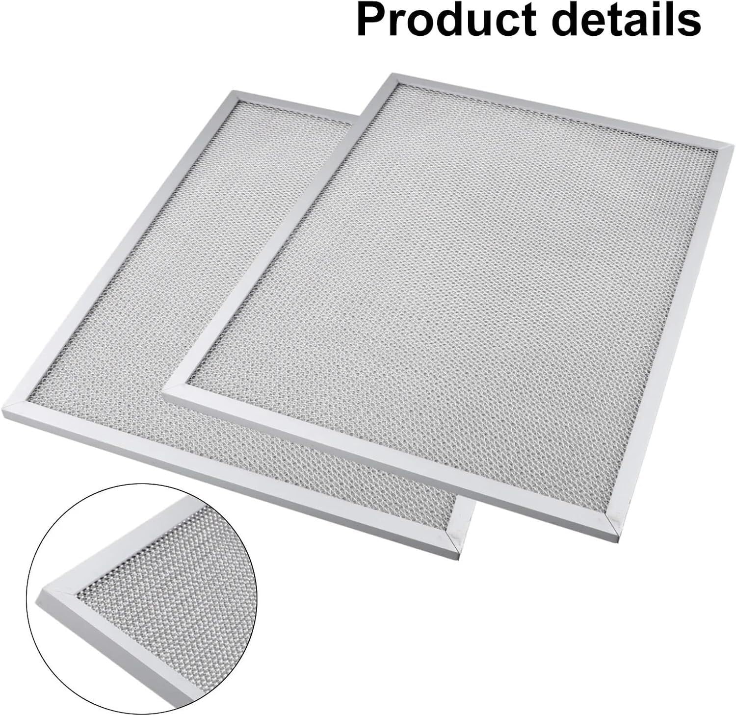 Reutilizables Filtro de Malla de Aluminio for Campana extractora - Paquete de 2