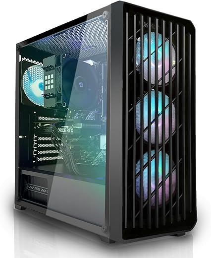 SYSTEMTREFF Gaming PC Ryzen 7 5800X | RTX 4060 | 1TB NVMe | 32GB RAM