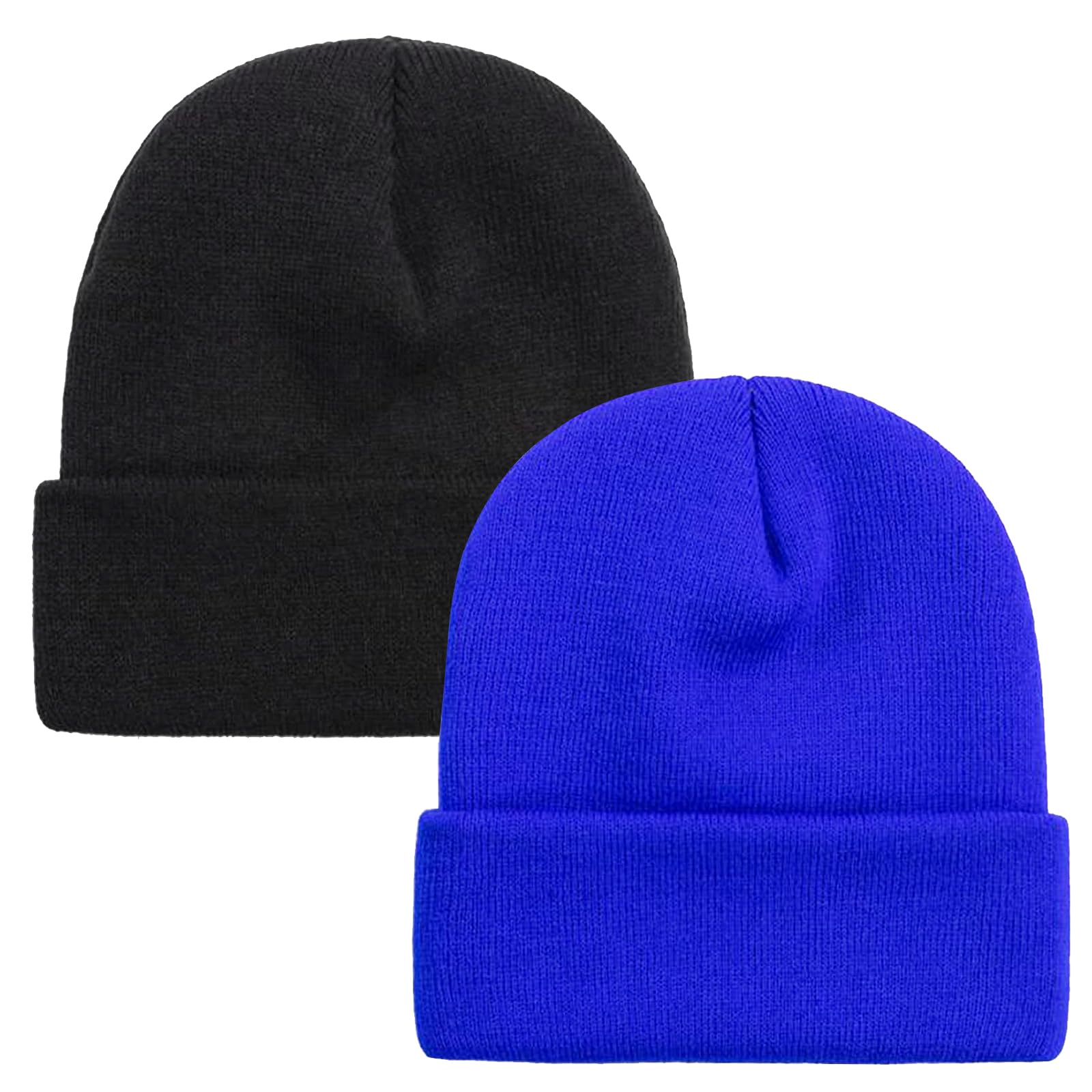 Rosoz Beanie for Men Women Cuffed Knit Hat Winter Beanies Skull Cap Unisex