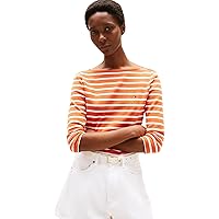 Tommy Hilfiger Donna Maglietta Maniche Lunghe New Cody Slim Scollo a Barca