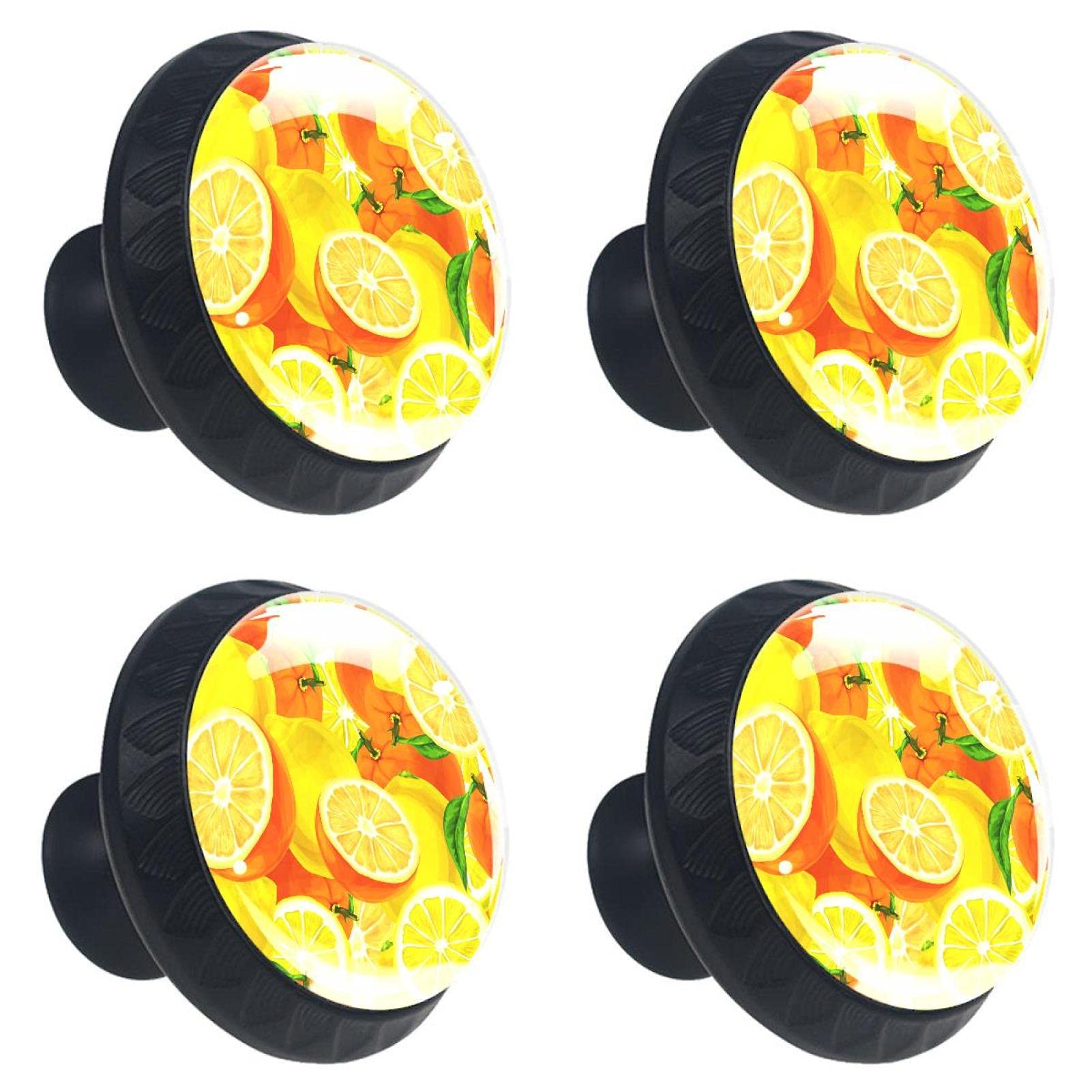 Lot De 12 Boutons De Tiroir Jaune Citron - Poignées Élégantes Pour Meubles