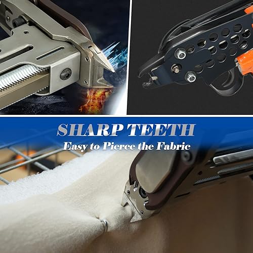 Miniatura 4 de WOODPECKER HR-22 - Pistola neumática de anillo en D calibre 15, alicates de anillo de cerdo con bozal afilado, similar a TR203, HR 60-22 Hog Ring