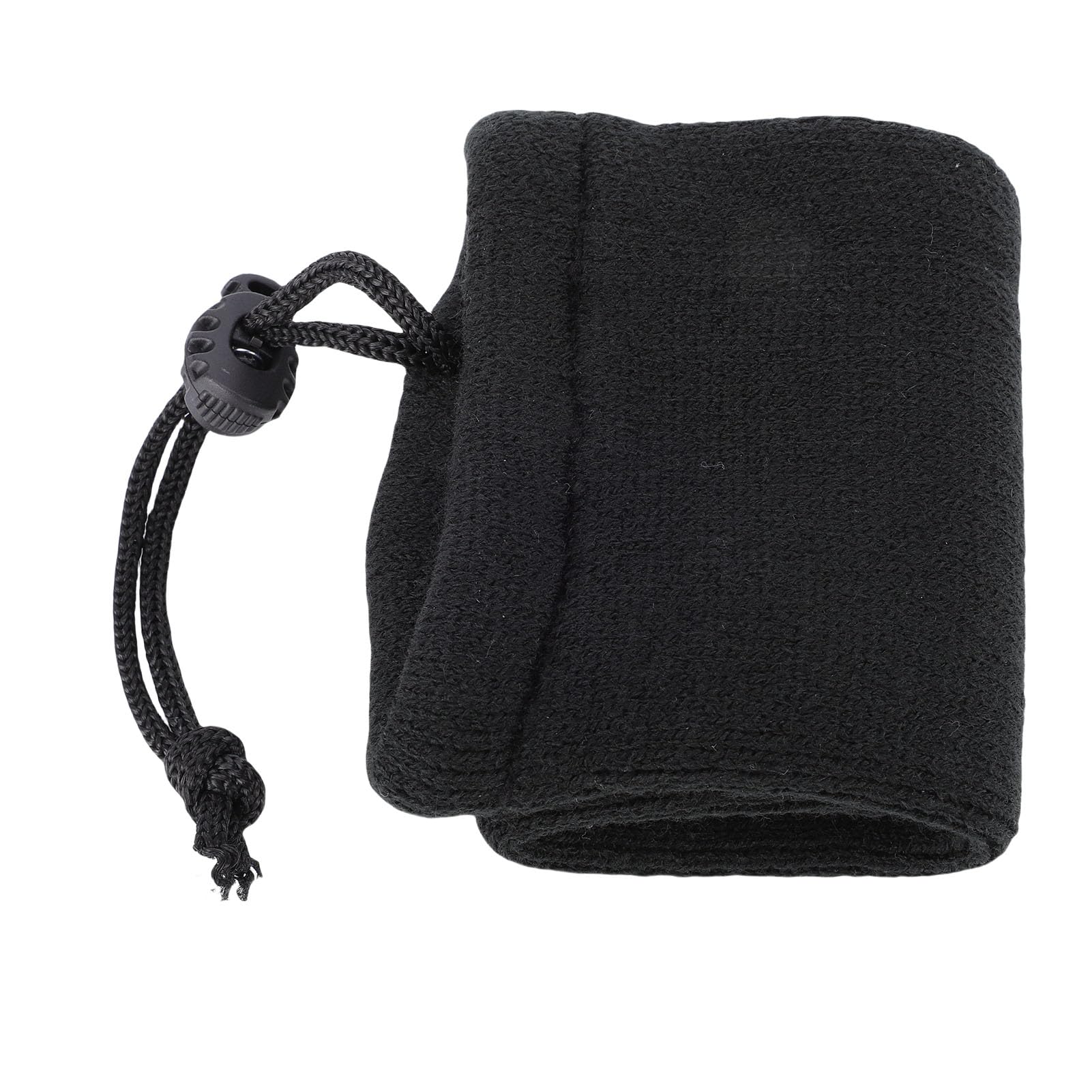 Fundas para defensas de Barco (Paquete de 4), de Fibra acrílica Negra, para defensas de Tubo de Doble Ojo y Cuerda Central, con Ajuste ceñido y protección Solar, 23 x 65 cm